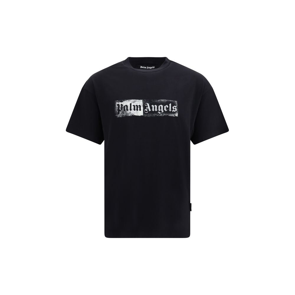 Palm Angels Black Cotton T-Shirt | Regal Royce