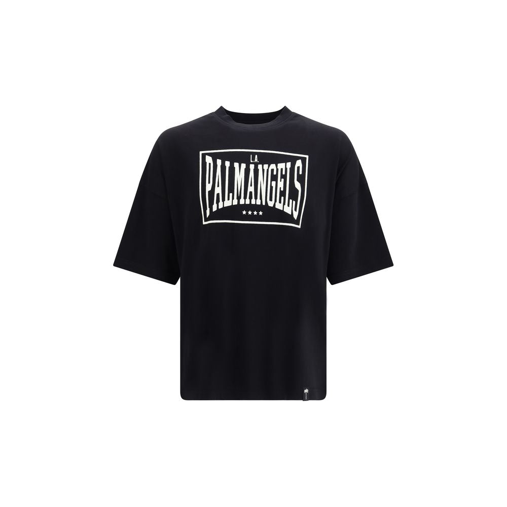 Palm Angels Black Cotton T-Shirt | Regal Royce