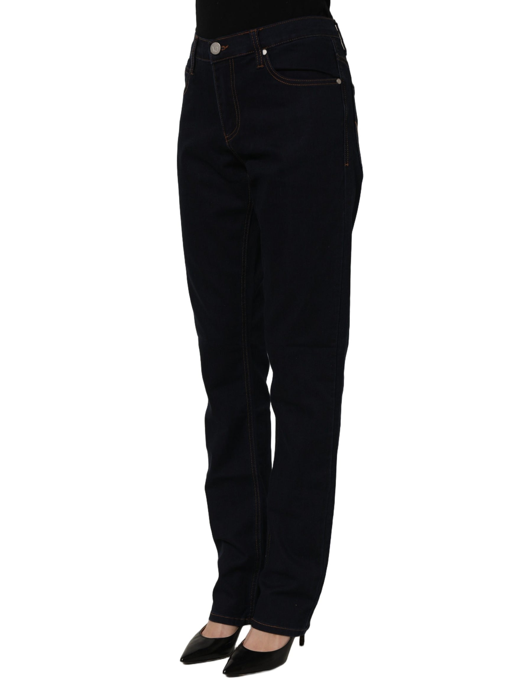 Versace Jeans Couture Blue High Waist Skinny Denim Trouser Jeans | Regal Royce