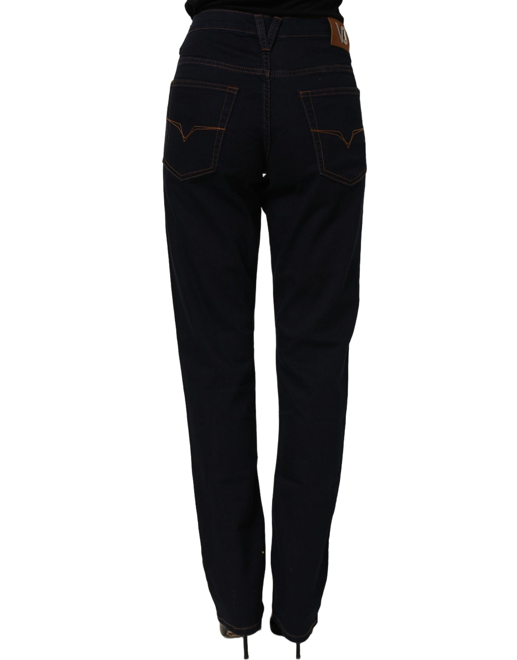 Versace Jeans Couture Blue High Waist Skinny Denim Trouser Jeans | Regal Royce