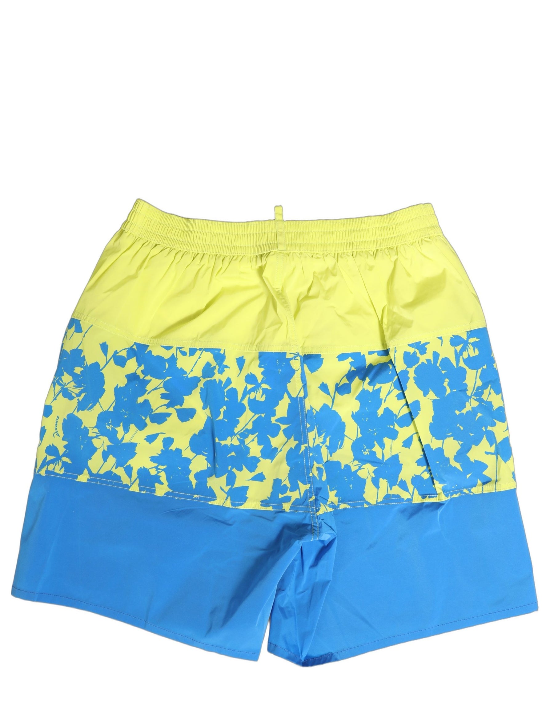 Dsquared² Blue Yellow Floral Boxer Shorts Beachwear Swimwear | Regal Royce