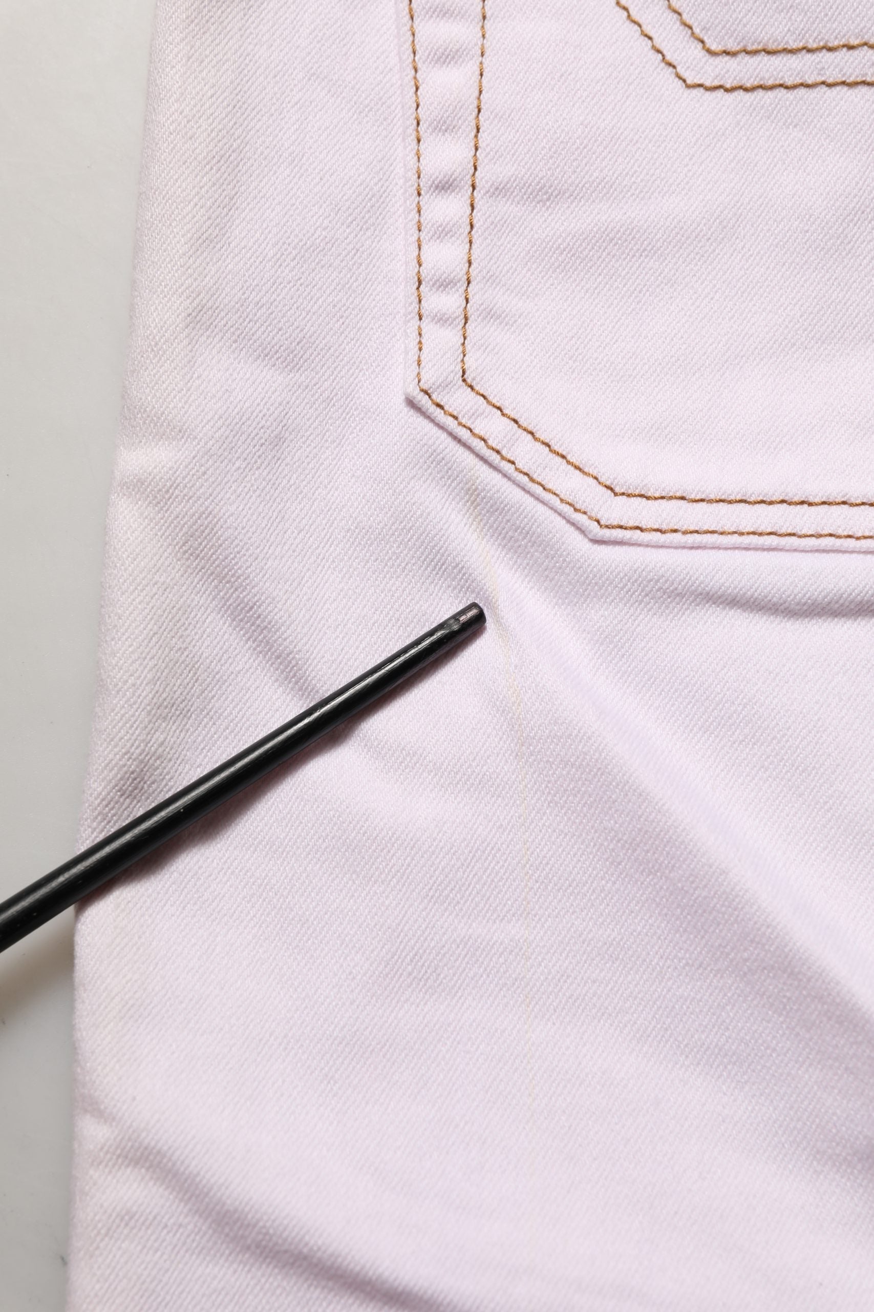 Jeckerson Light Pink Cotton Mid Waist Denim Trouser Jeans | Regal Royce