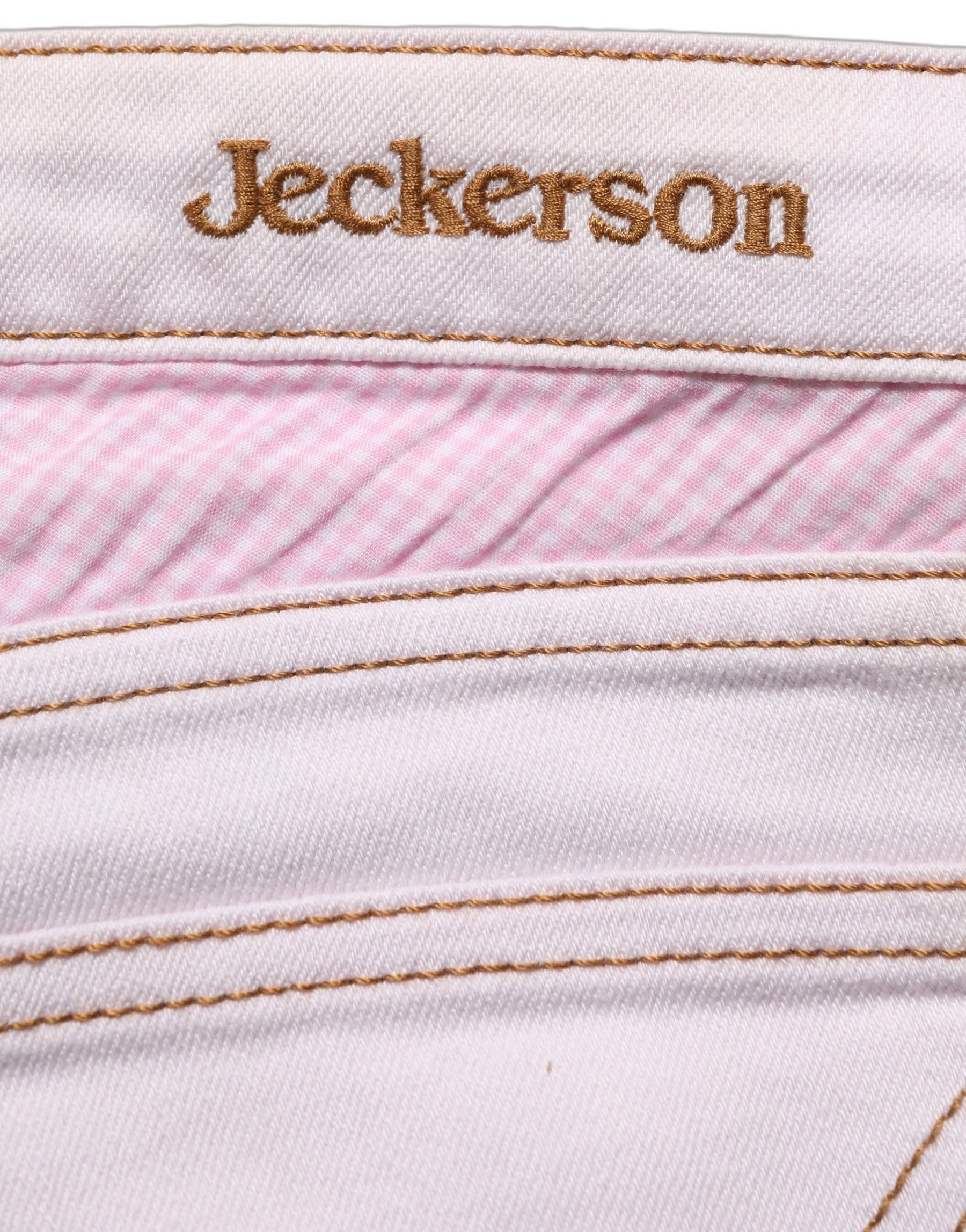 Jeckerson Light Pink Cotton Mid Waist Denim Trouser Jeans | Regal Royce