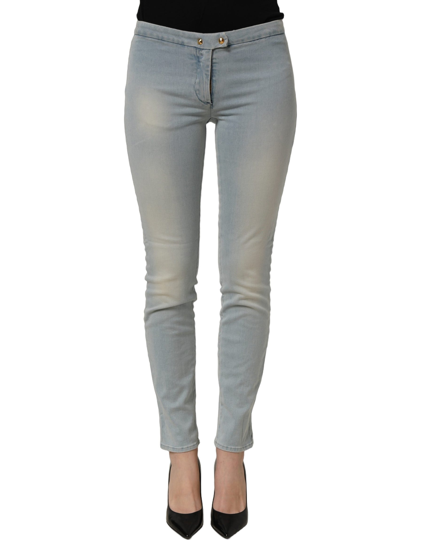 CYCLE Light Blue Washed Stretch Skinny Denim Trouser Women Jeans | Regal Royce
