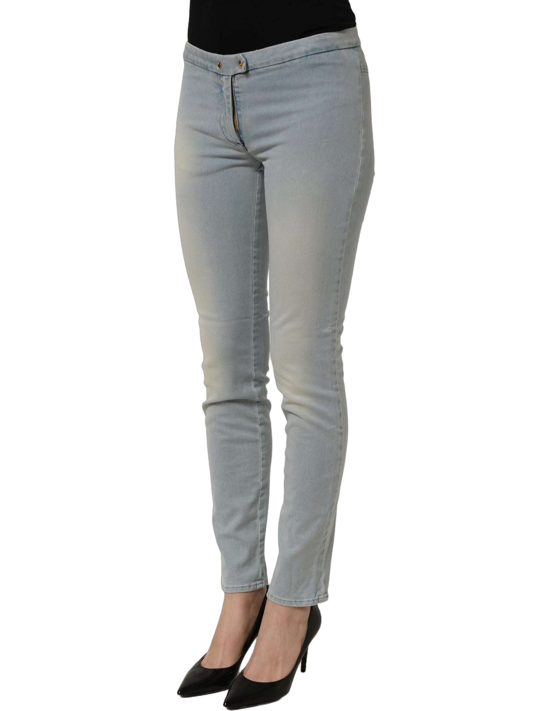 CYCLE Light Blue Washed Stretch Skinny Denim Trouser Women Jeans | Regal Royce