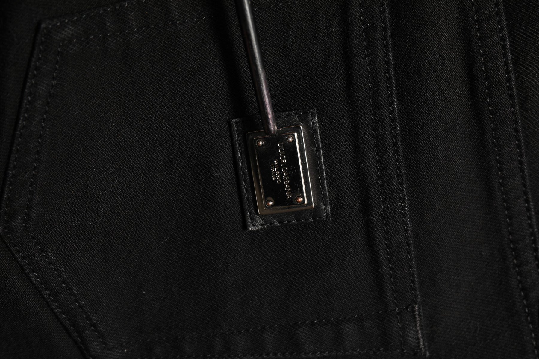 Dolce & Gabbana Black Cotton Stretch Skinny Denim Jeans | Regal Royce