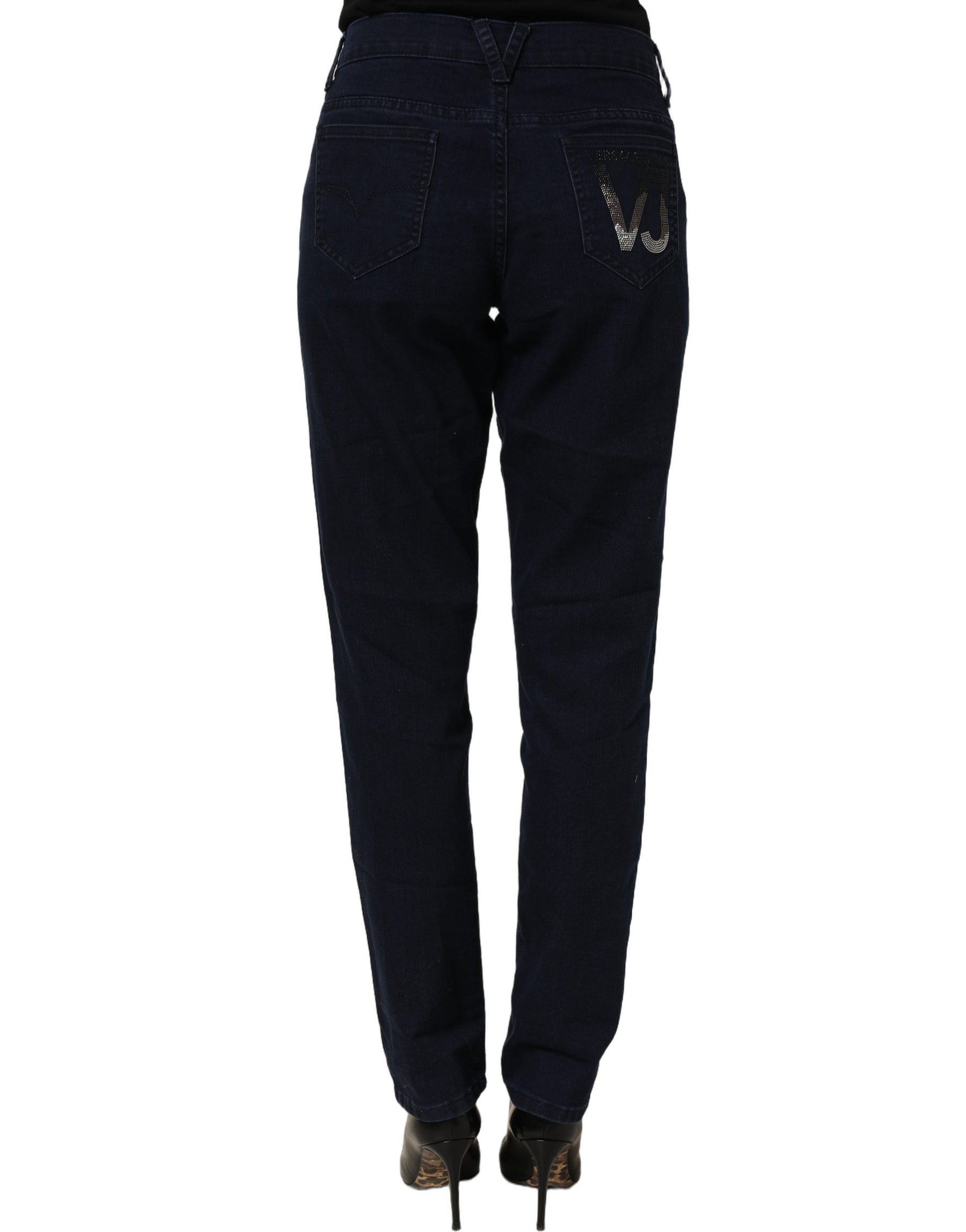 Versace Jeans Couture Blue High Waist Skinny Denim Trouser Jeans | Regal Royce