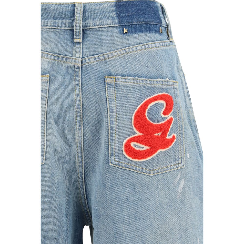 Golden Goose Blue Cotton Boyfriend Jeans | Regal Royce