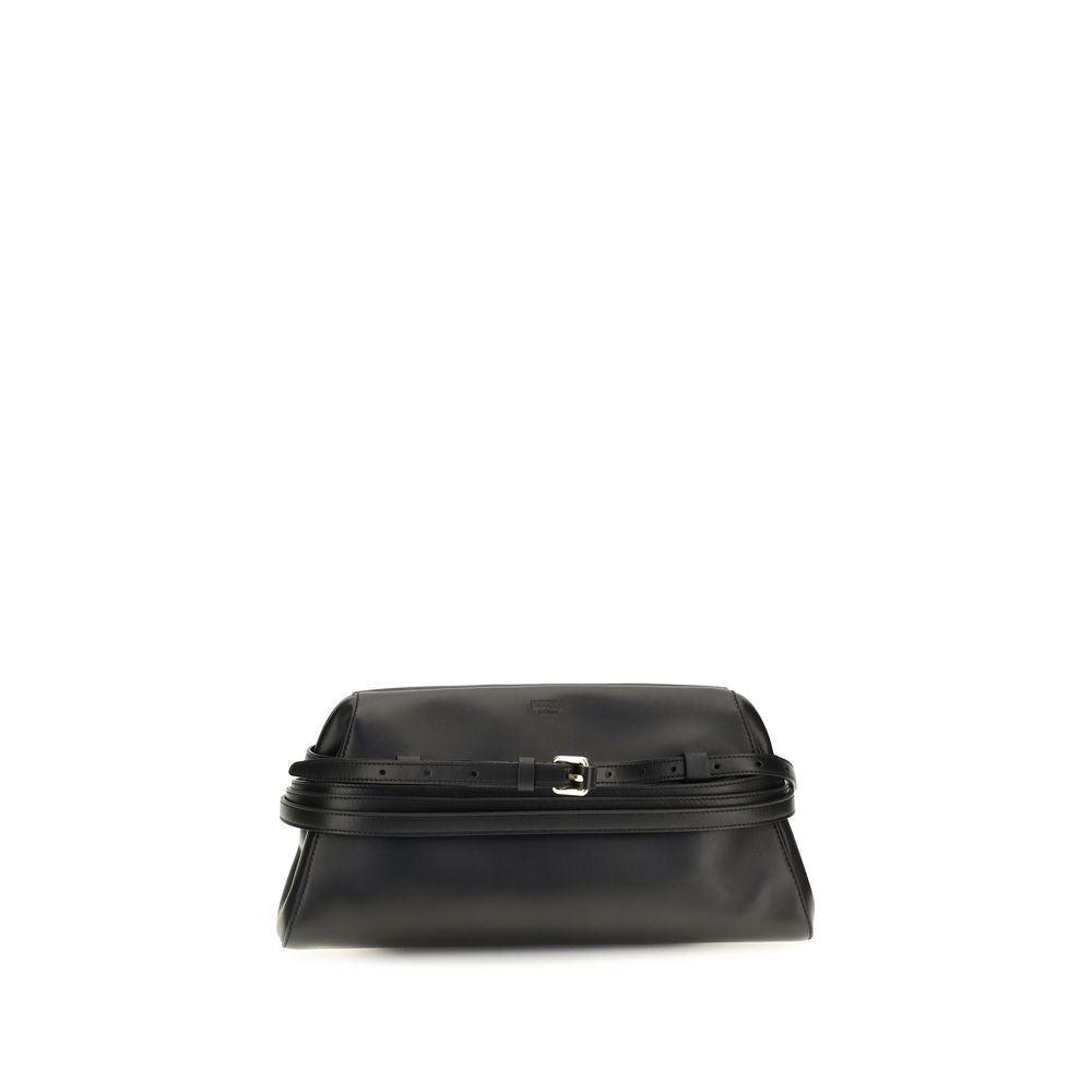 Moschino Black Goatskin Shoulder Bag | Regal Royce