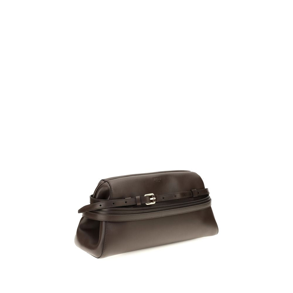 Moschino Brown Goatskin Shoulder Bag | Regal Royce