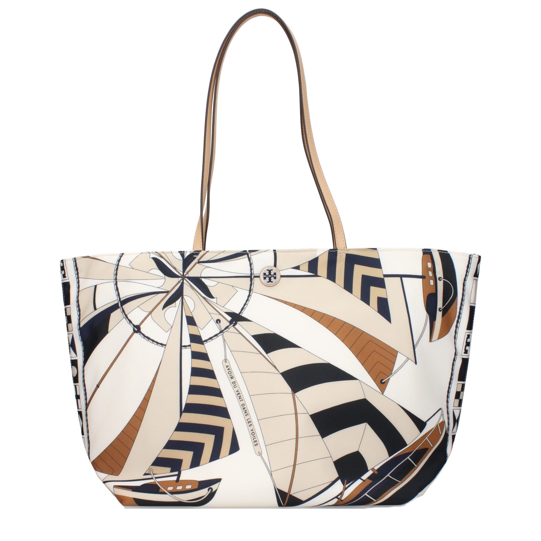 Tory Burch Beige Fabric Crossbody Bag | Regal Royce