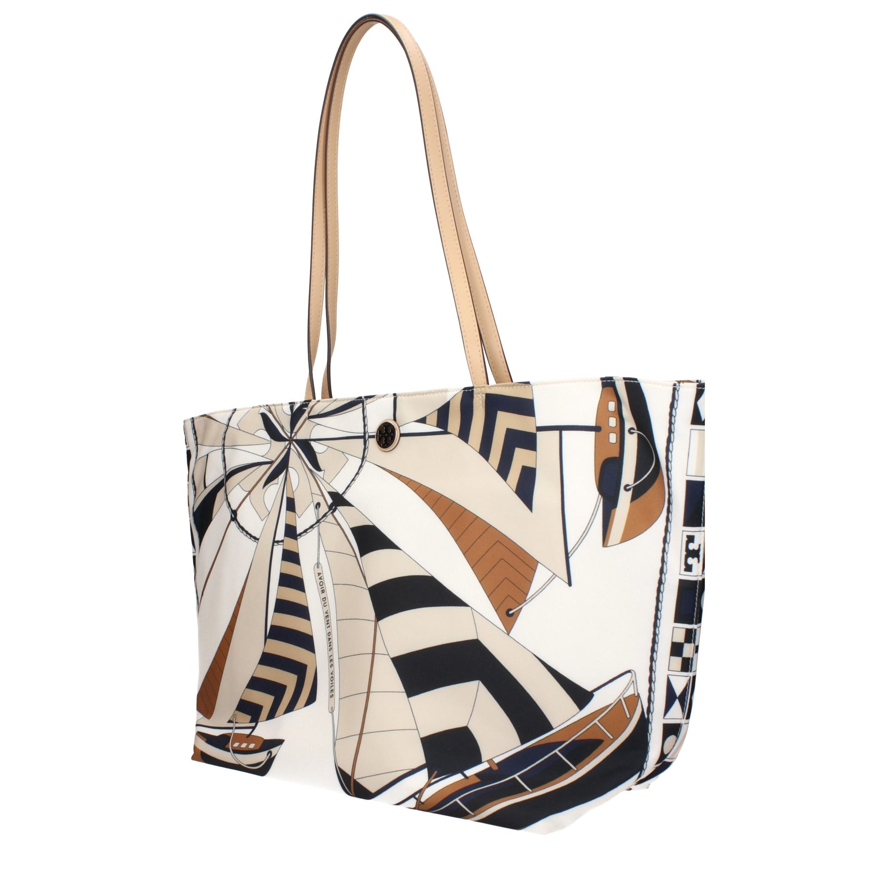 Tory Burch Beige Fabric Crossbody Bag | Regal Royce