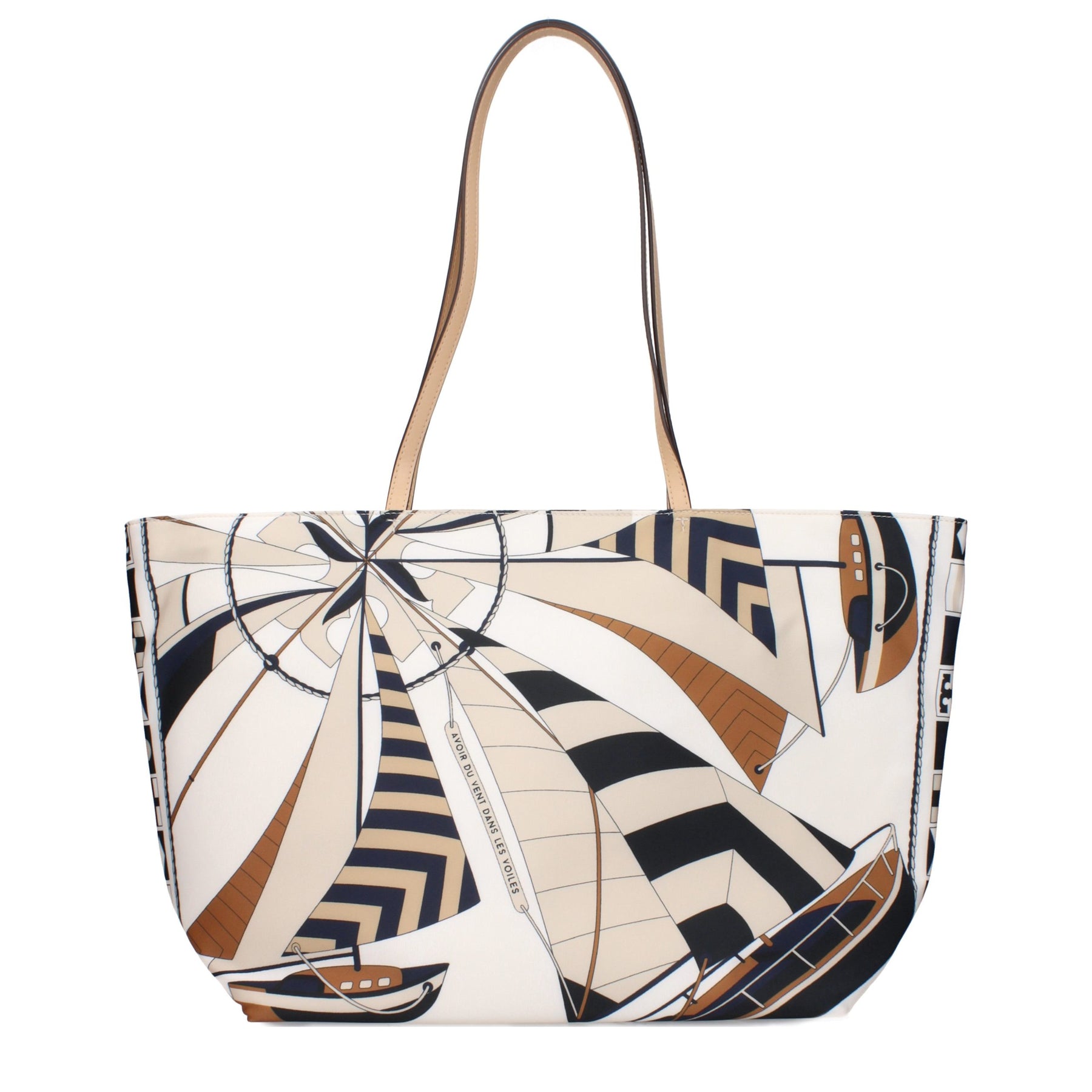 Tory Burch Beige Fabric Crossbody Bag | Regal Royce