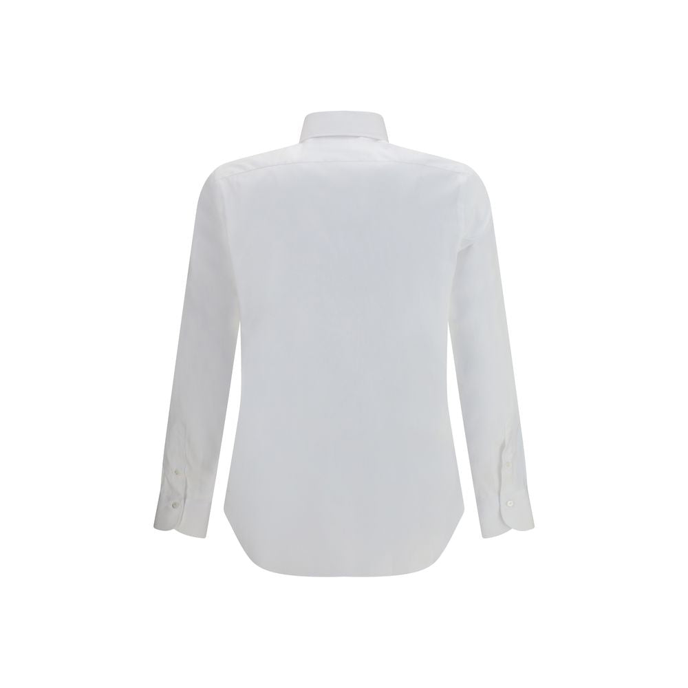 Finamore White Cotton Dress Shirt | Regal Royce