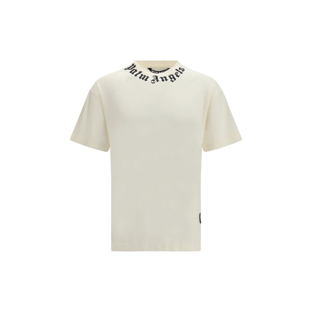 Palm Angels Beige Cotton T-Shirt | Regal Royce