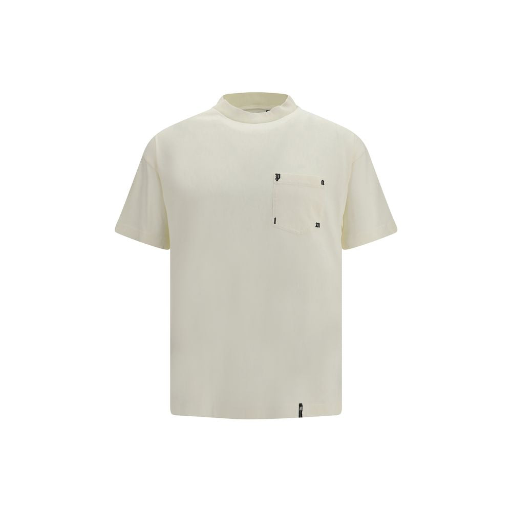 Palm Angels White Cotton T-Shirt | Regal Royce
