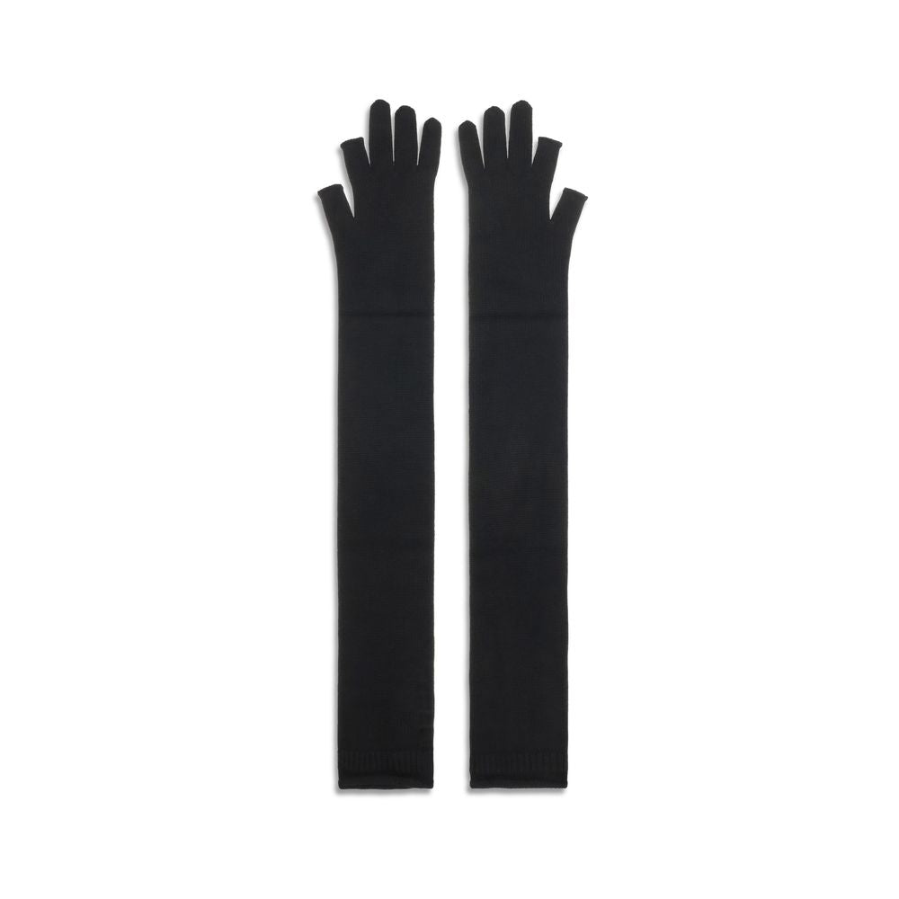 Rick Owens Black Wool Oves Aries Gloves | Regal Royce