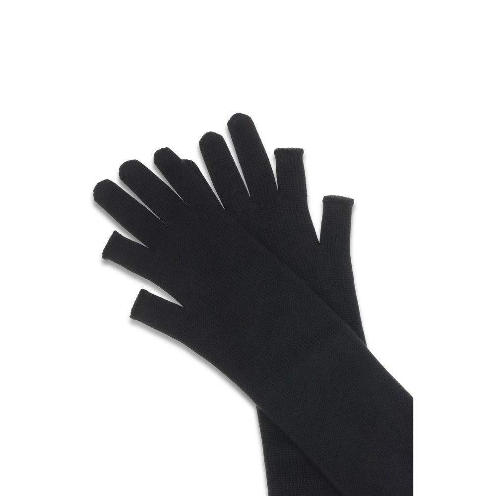 Rick Owens Black Wool Oves Aries Gloves | Regal Royce