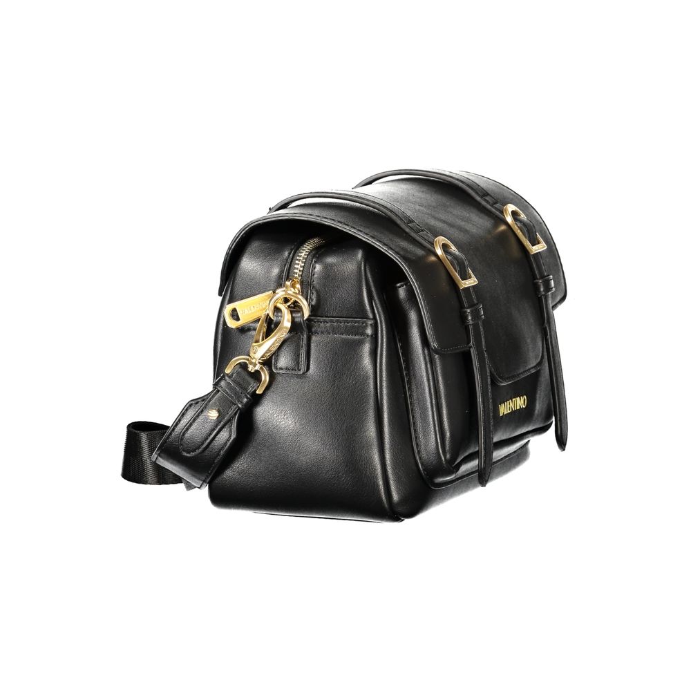 Mario Valentino Black Polyurethane Women's Bag | Regal Royce