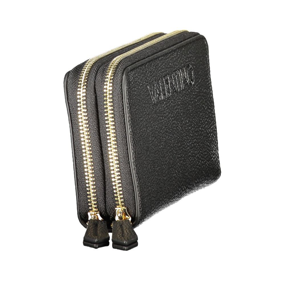 Mario Valentino Black Polyurethane Women's Wallet | Regal Royce