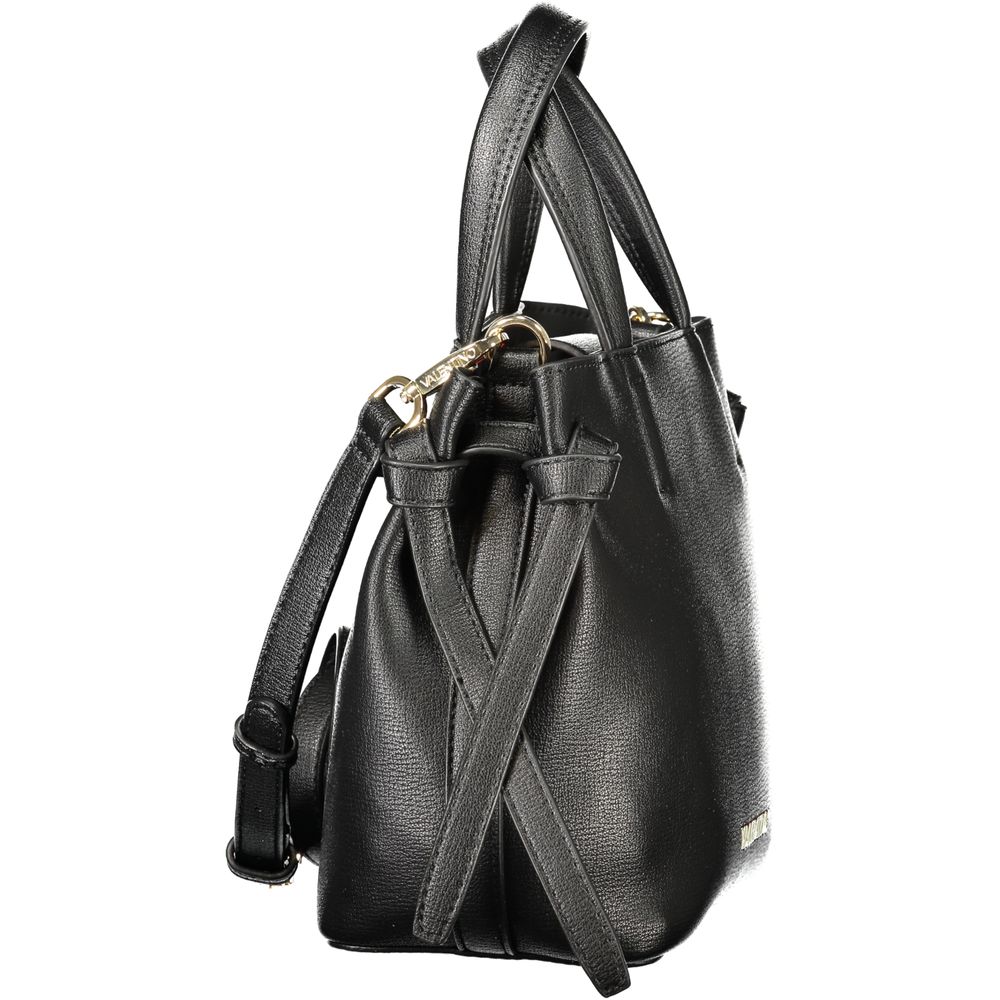 Mario Valentino Black Polyurethane Women's Bag | Regal Royce
