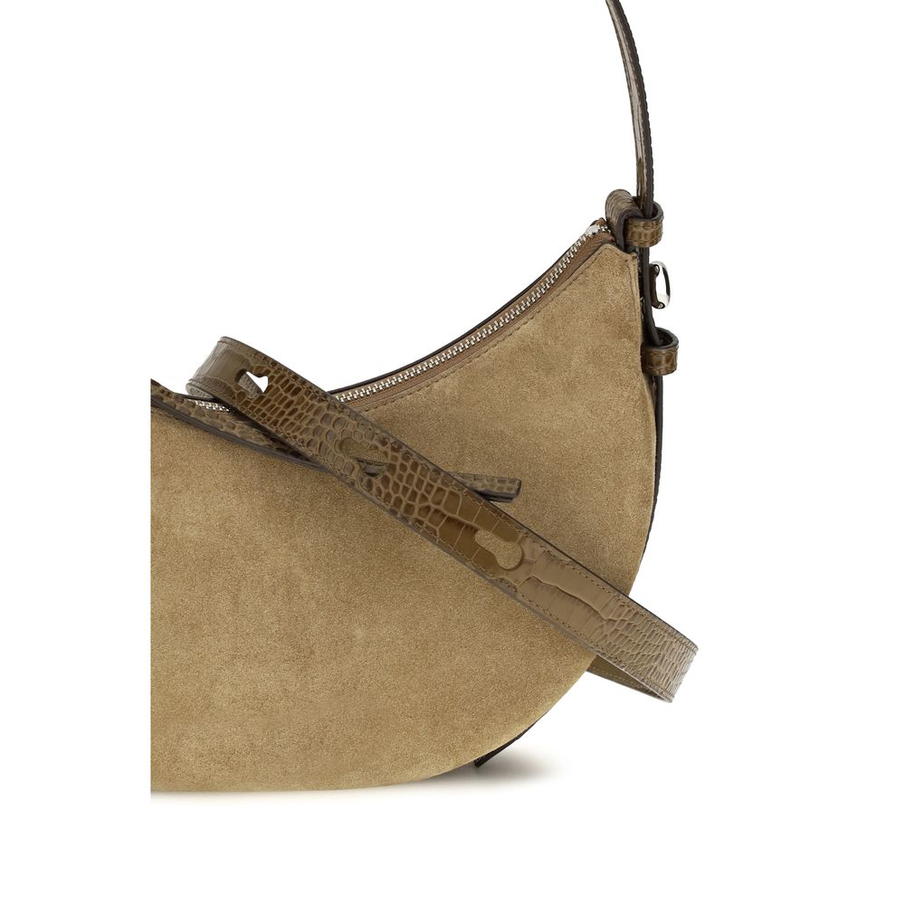 Tory Burch Beige Suede Leather Shoulder Bag | Regal Royce