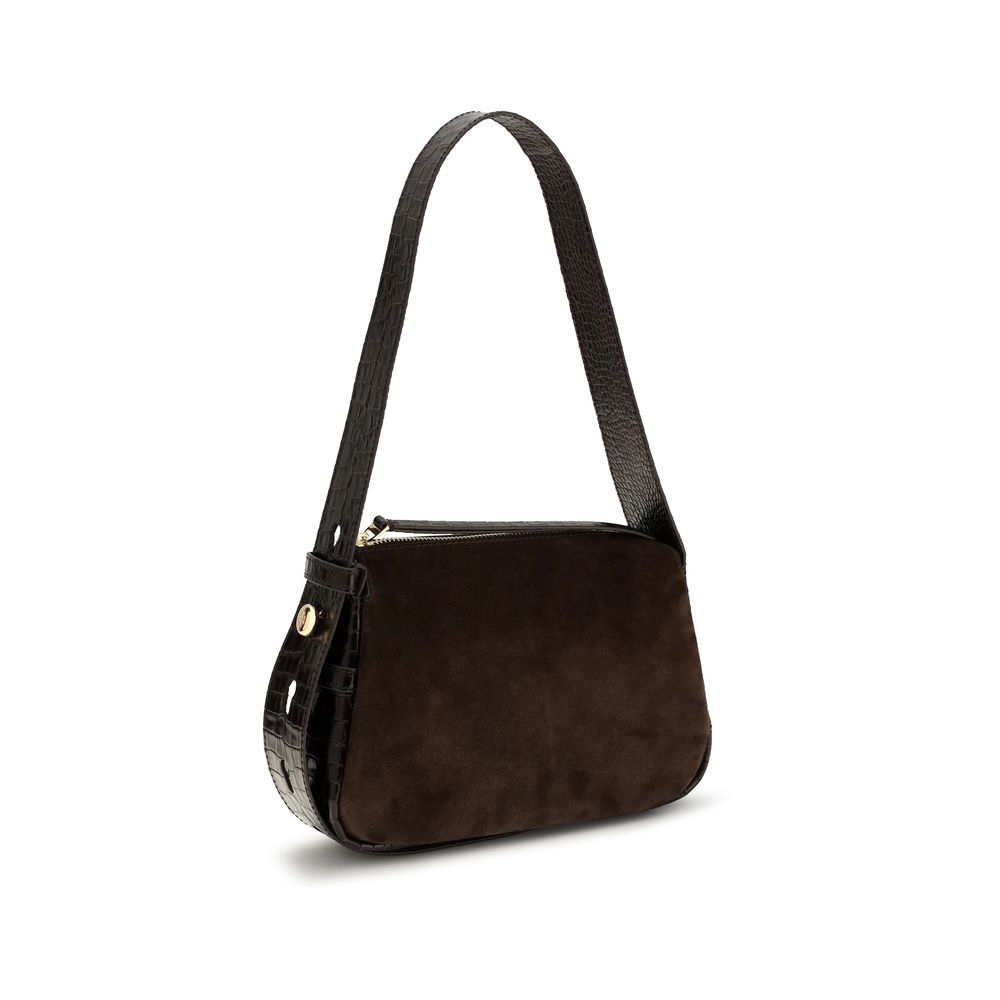 Tory Burch Brown Suede Leather Shoulder Bag | Regal Royce