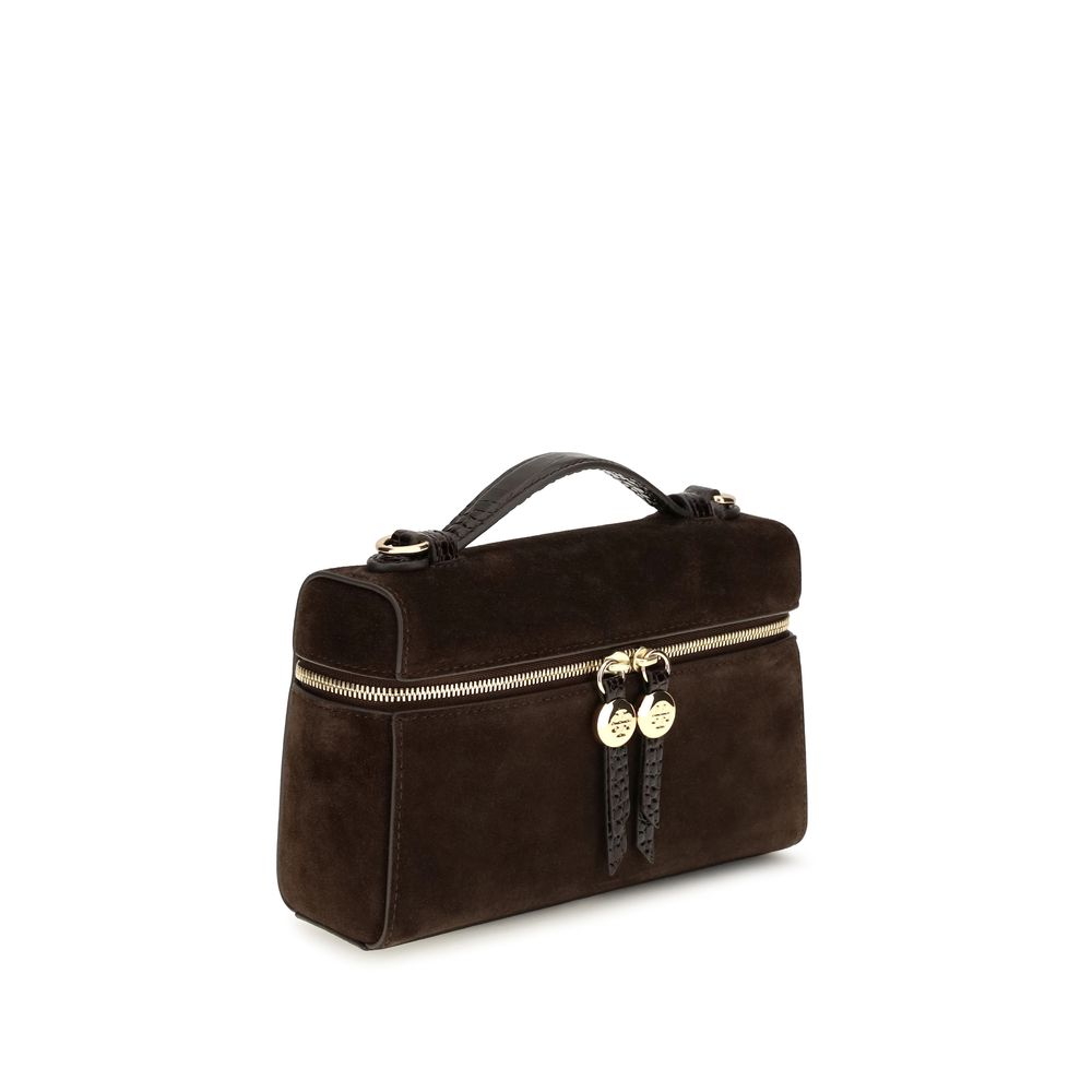 Tory Burch Brown Suede Leather Shoulder Bag | Regal Royce