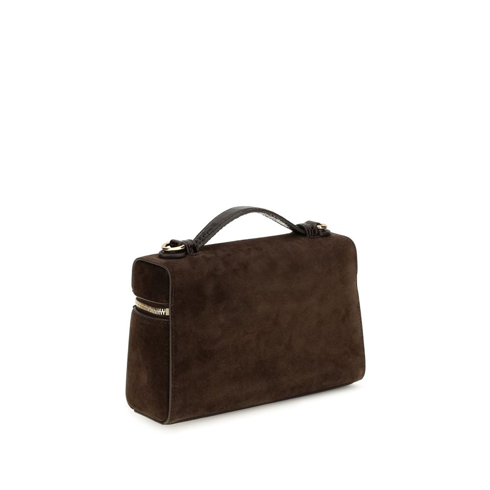 Tory Burch Brown Suede Leather Shoulder Bag | Regal Royce