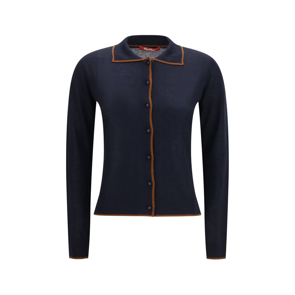 Max Mara Blue Silk Cardigan | Regal Royce