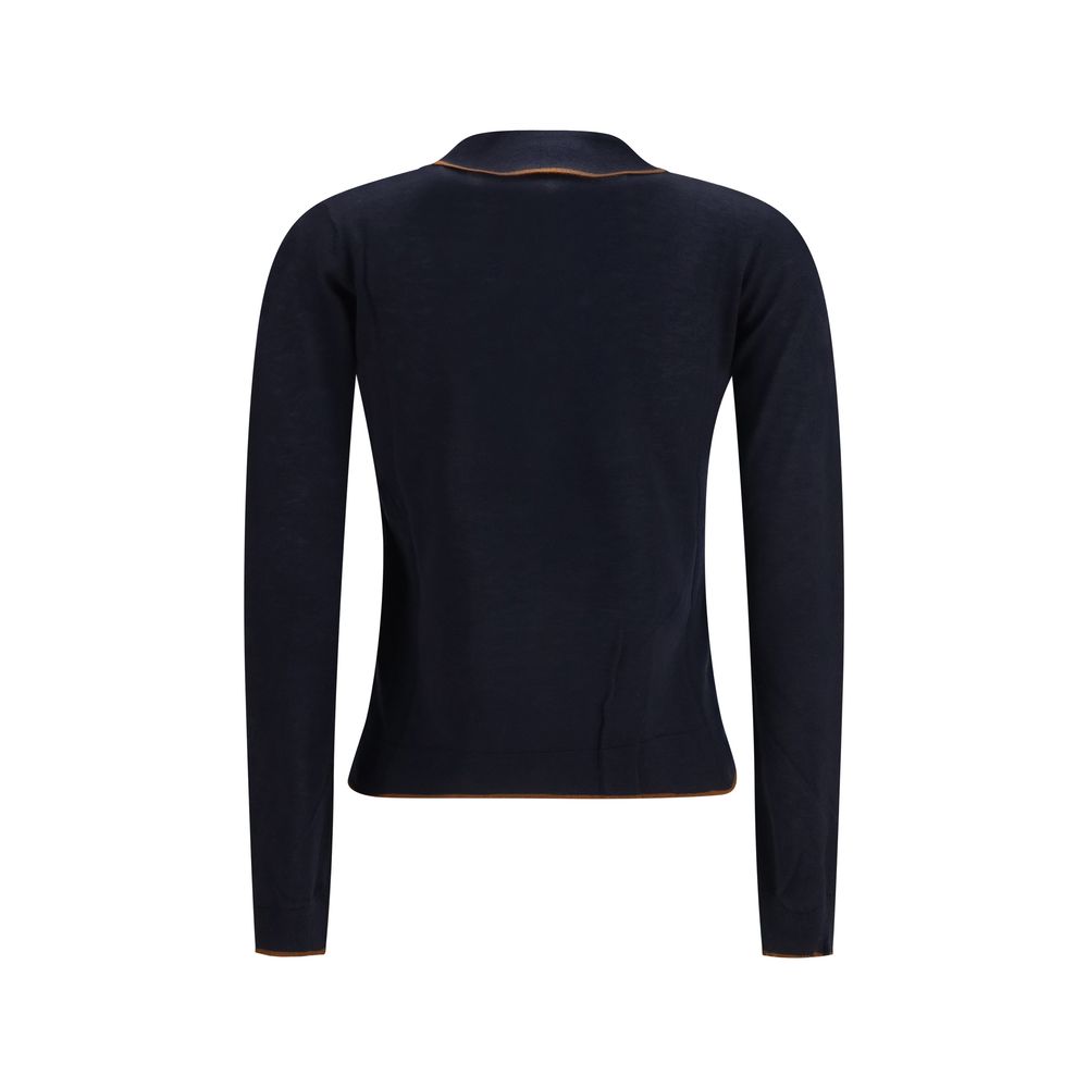 Max Mara Blue Silk Cardigan | Regal Royce