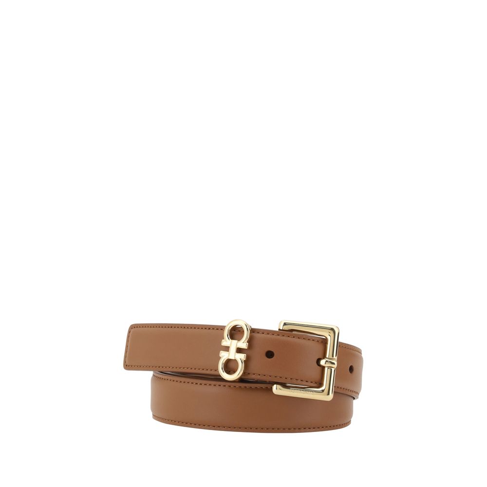 Ferragamo Brown Calf Leather Bos Taurus Regular Belt | Regal Royce