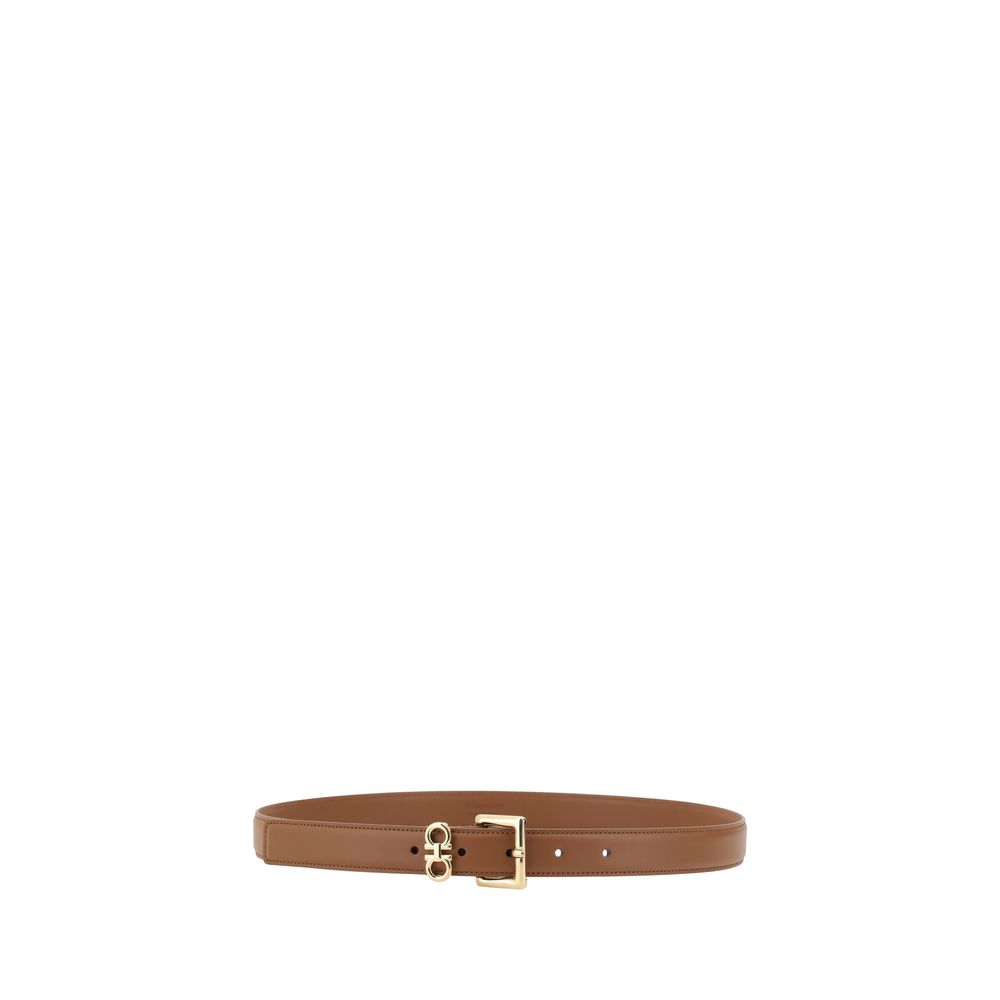 Ferragamo Brown Calf Leather Bos Taurus Regular Belt | Regal Royce