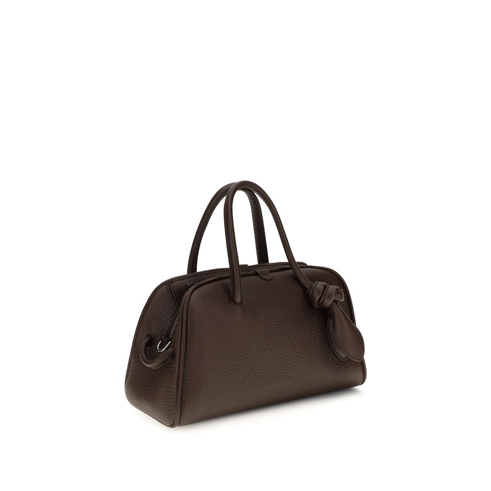Jacquemus Brown Calf Leather Bos Taurus Handbag | Regal Royce