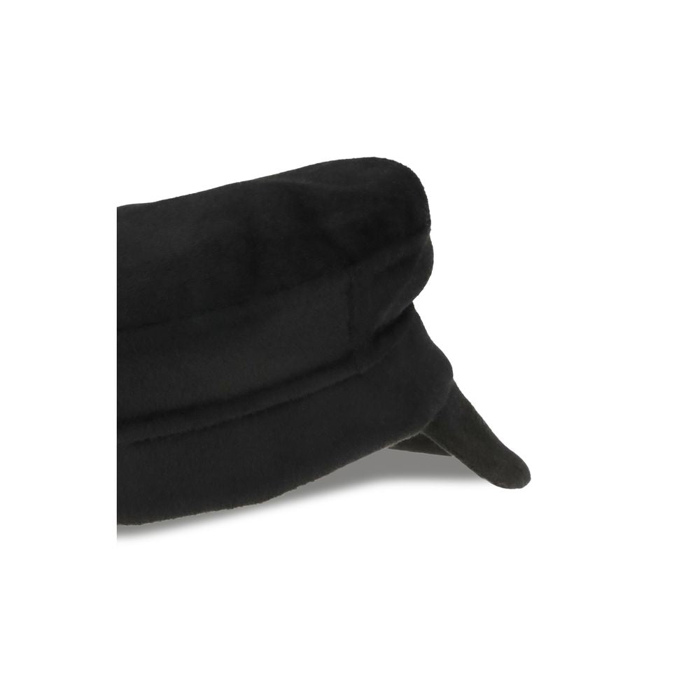 P.A.R.O.S.H. Black Wool Oves Aries Cap (Baseball Hat) | Regal Royce
