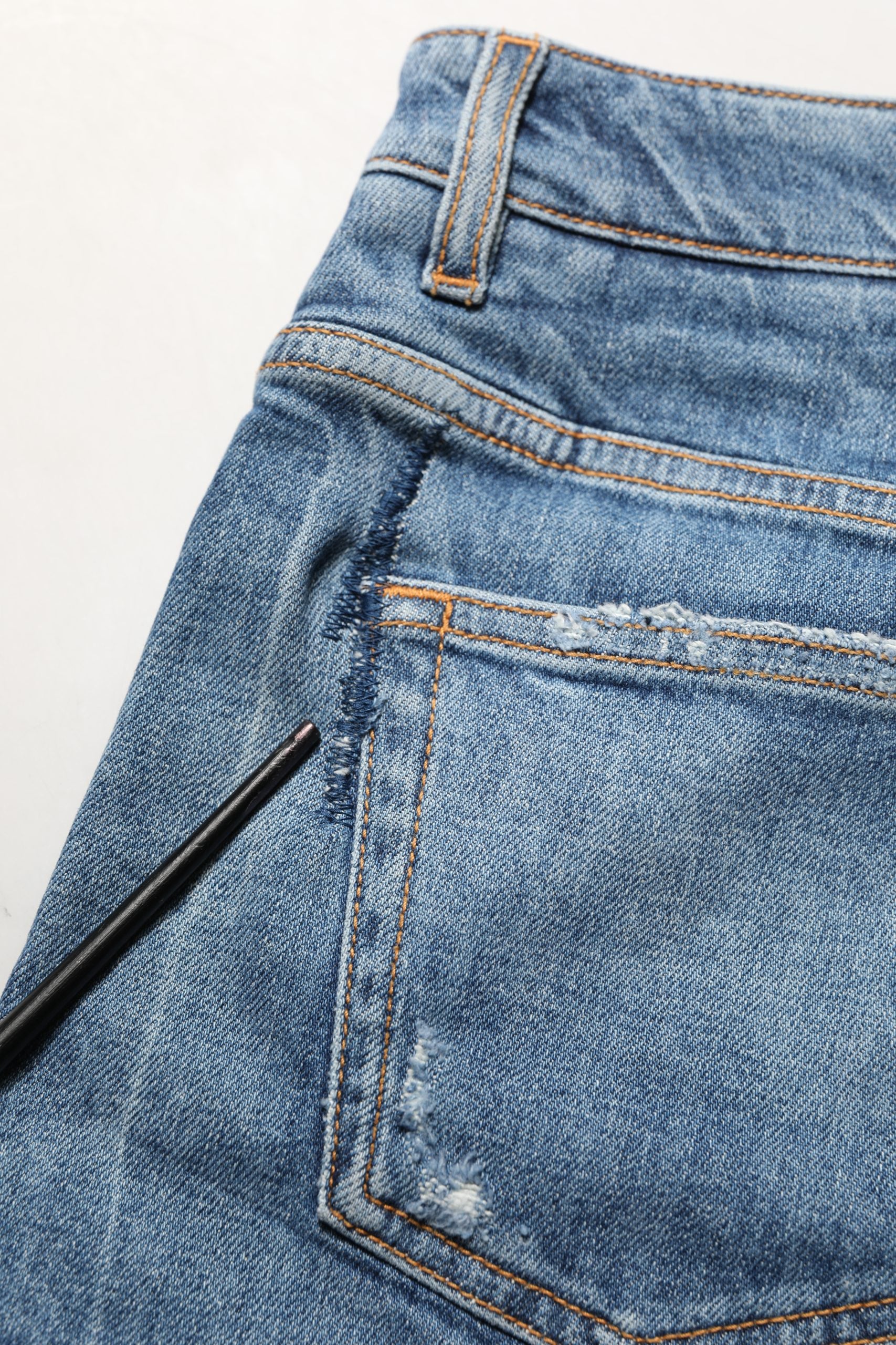 Dolce & Gabbana Blue Cotton High Rise Denim Hot Pants Shorts | Regal Royce