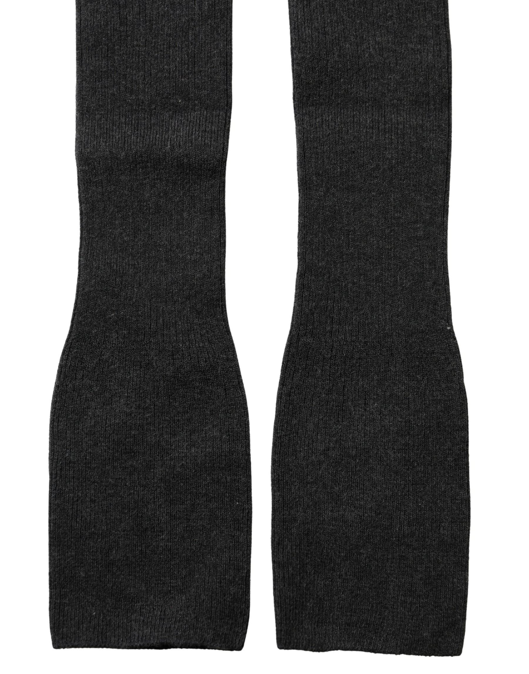 Dolce & Gabbana Gray Cotton Tights Stocking Pantyhose Socks | Regal Royce