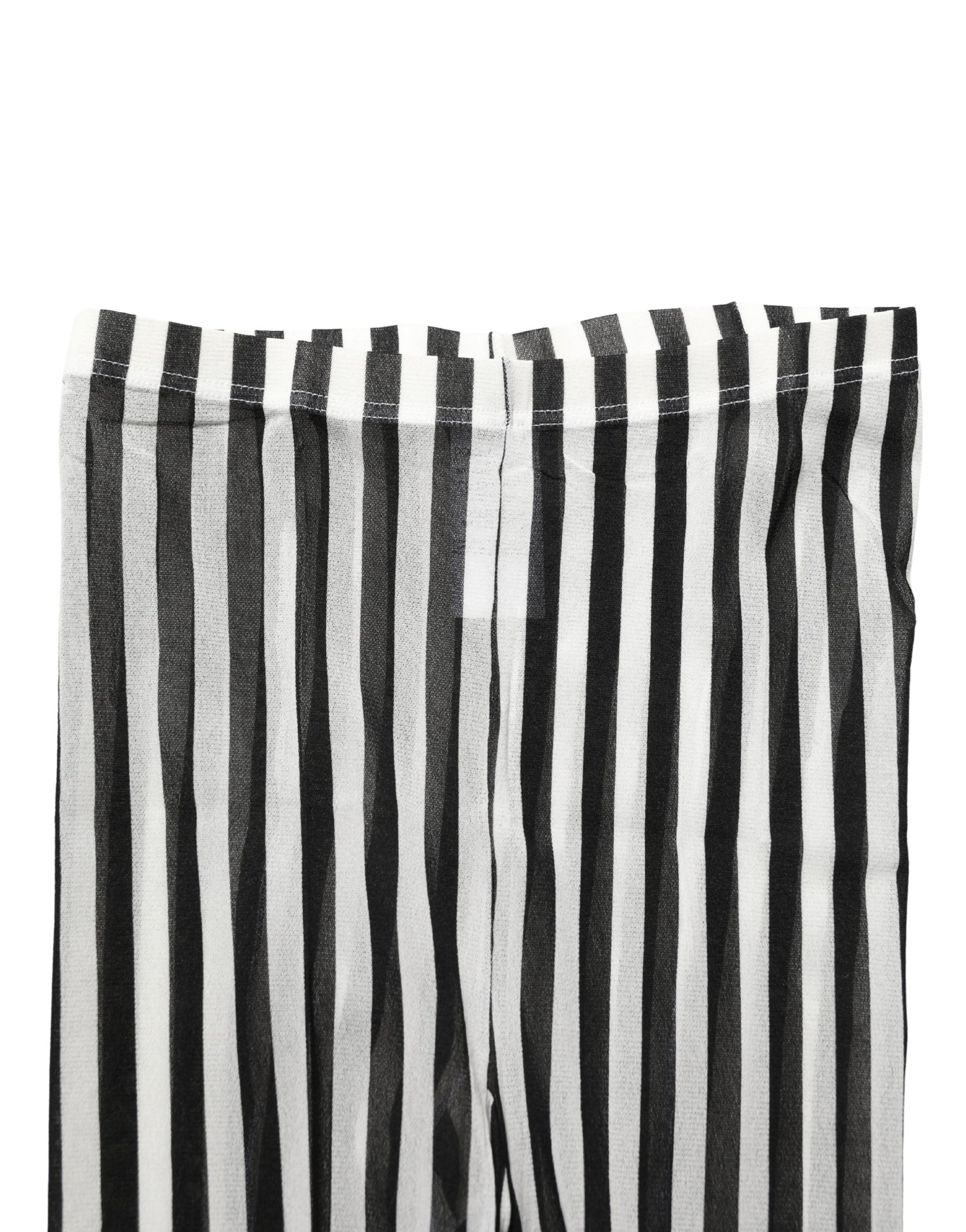 Dolce & Gabbana Black White Stripes Tights Stocking Pantyhose Socks | Regal Royce