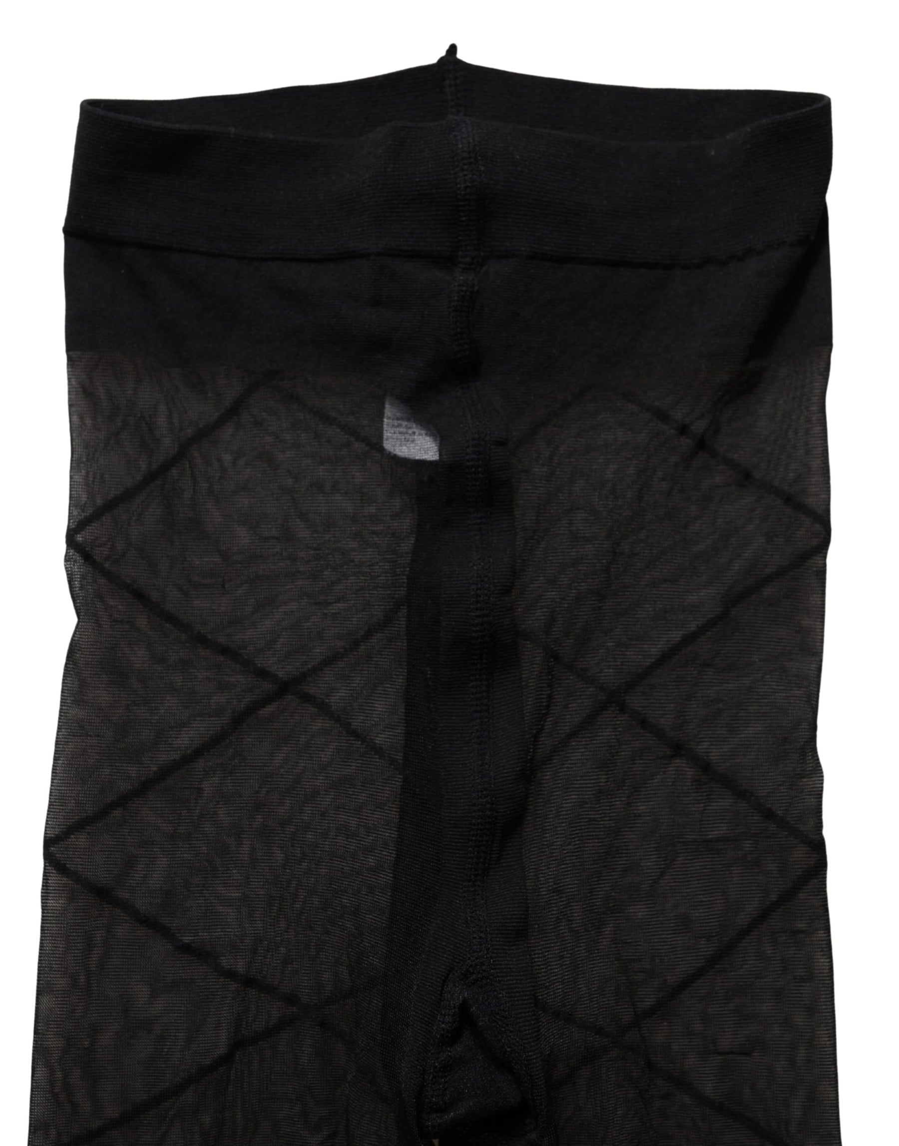 Dolce & Gabbana Black Nylon Sheer Tights Stocking Pantyhose Socks | Regal Royce