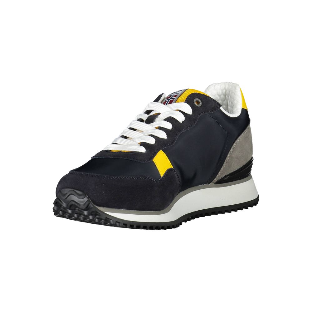 Napapijri Blue Polyester Men's Sneaker | Regal Royce