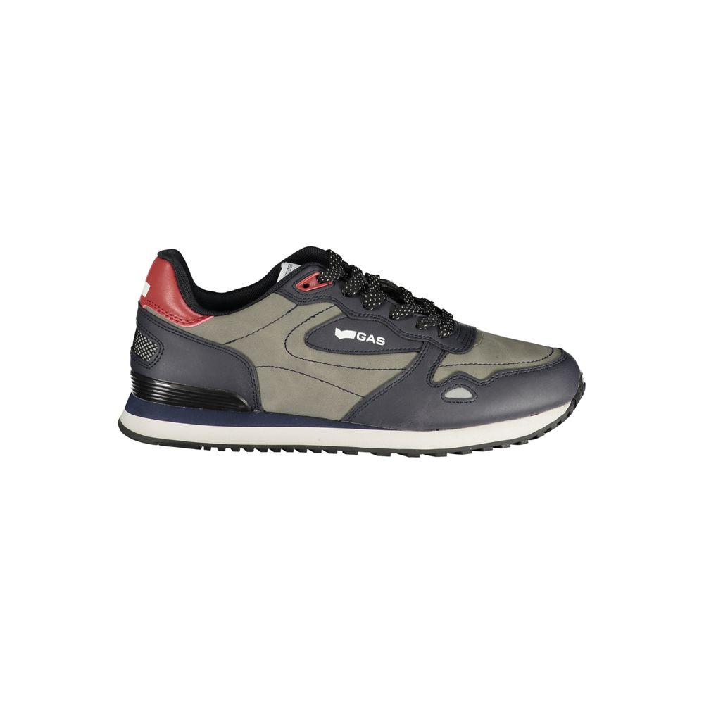 Gas Blue Polyester Men Sneaker | Regal Royce