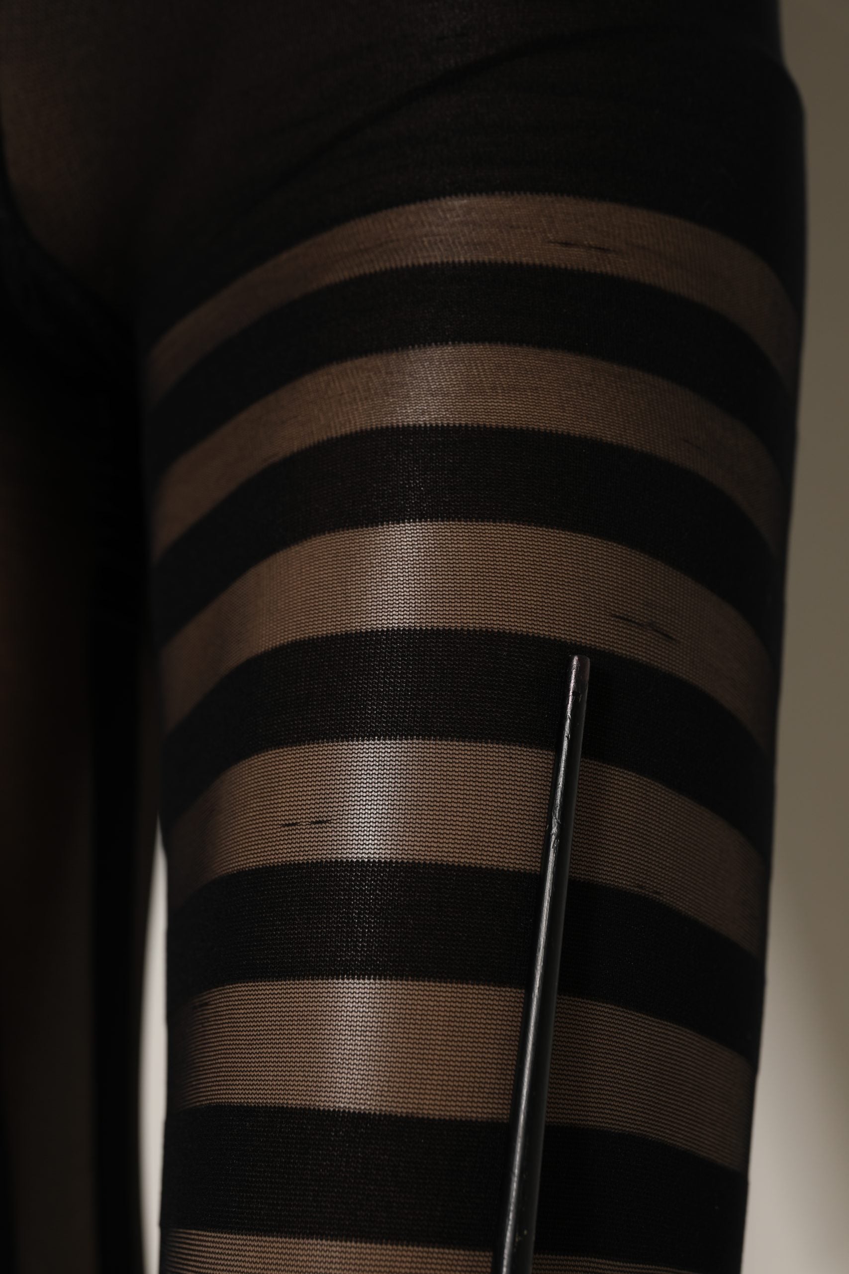 Dolce & Gabbana Black Stripes Tights Stockings Pantyhose Socks | Regal Royce