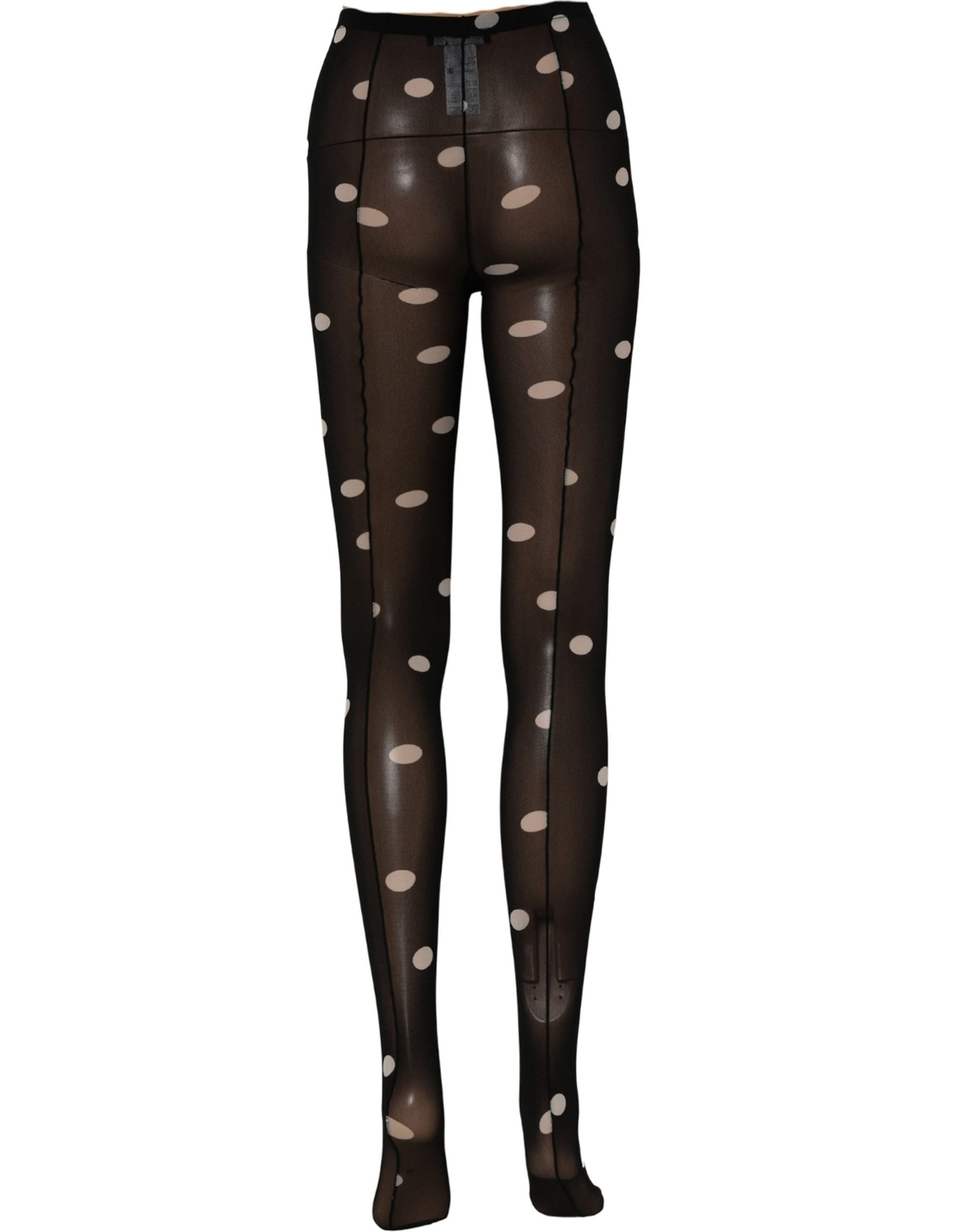 Dolce & Gabbana Black Polka Dot Tights Stockings Pantyhose Socks | Regal Royce