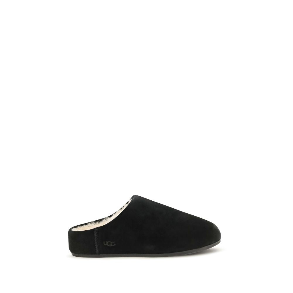 UGG Black Leather Mules | Regal Royce