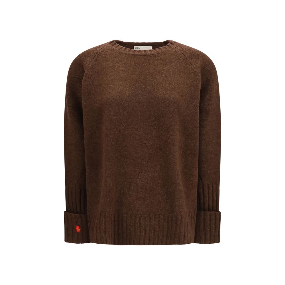 Tory Burch Brown Wool Oves Aries Sweatshirt | Regal Royce