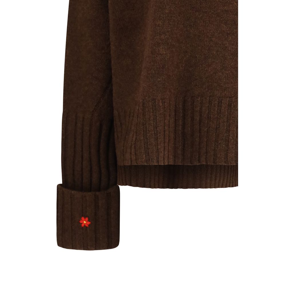 Tory Burch Brown Wool Oves Aries Sweatshirt | Regal Royce