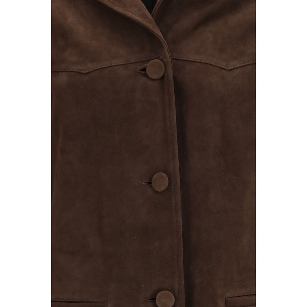 Tory Burch Brown Goatskin Jacket | Regal Royce