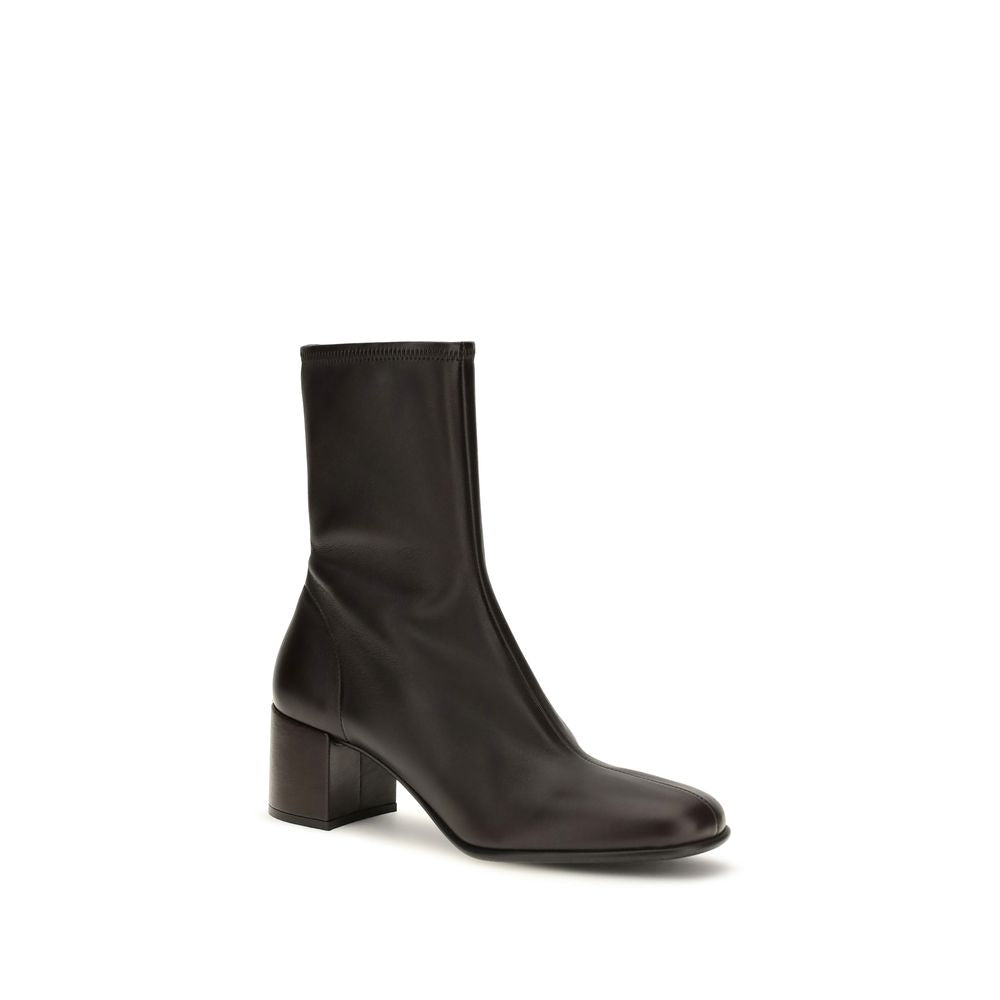 Prada Brown Lamb Ovis Aries Aries Ankle Boots | Regal Royce