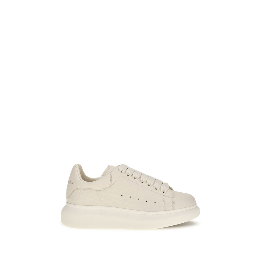 Alexander McQueen White Calf Leather Bos Taurus Chunky Sneakers | Regal Royce