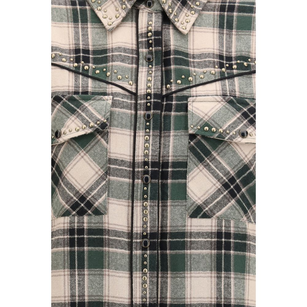 P.A.R.O.S.H. Bicolor Cotton Pattern Shirt | Regal Royce
